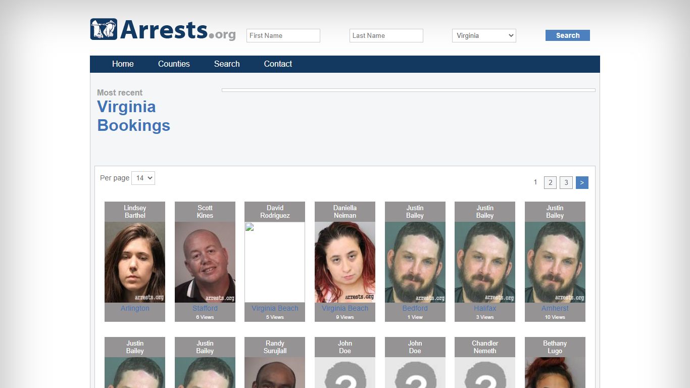 Virginia Arrests and Inmate Search